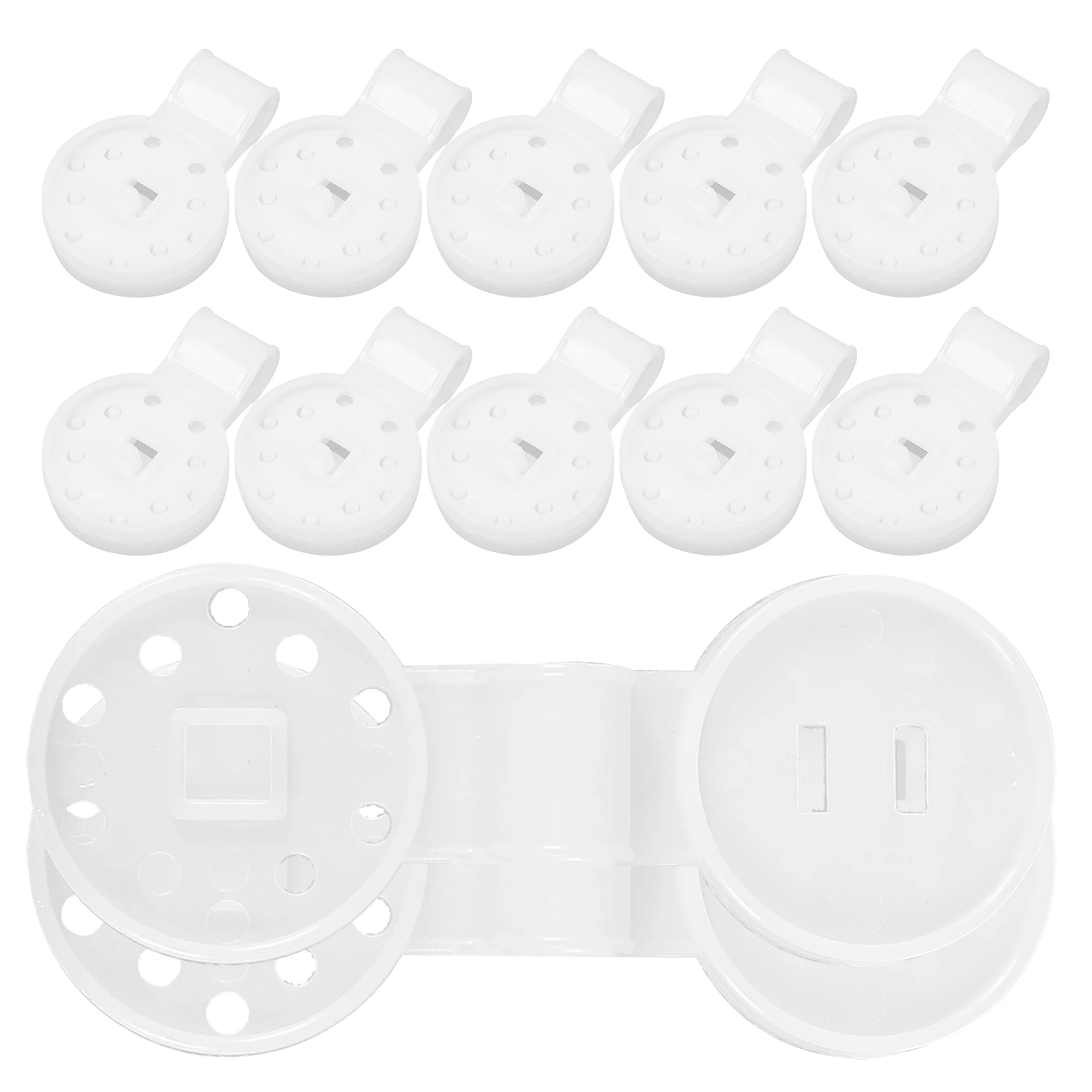 

80Pcs Round Sunshade Clips Reusable Plastic Clips For Securing Shade Netting And Garden Fabrics
