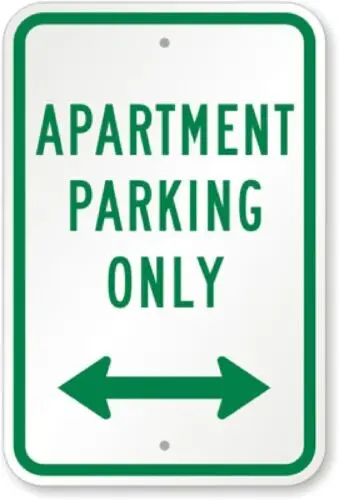 Apartment Parking Bidirectional Arrow Aluminum Weatherproof 12