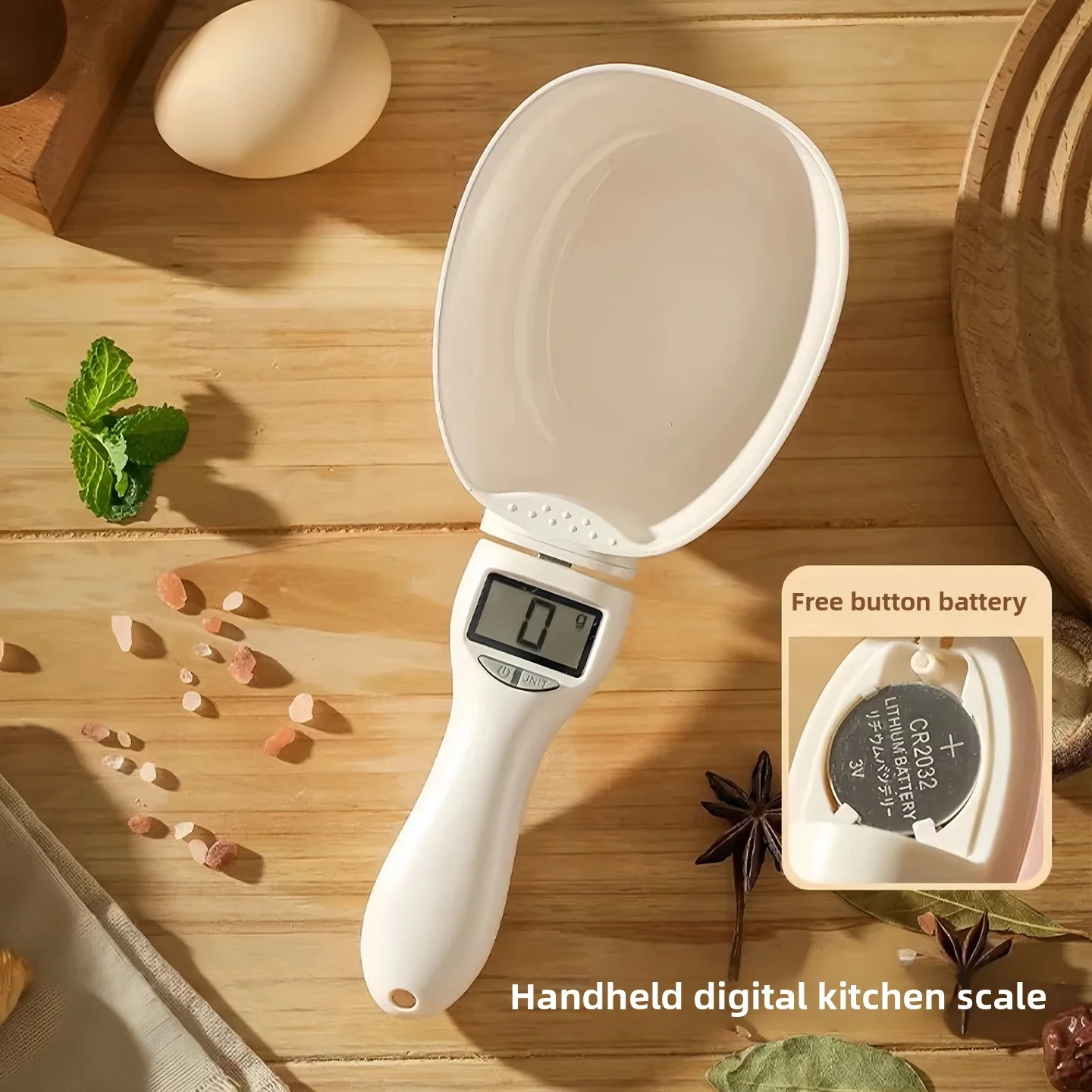 Báscula de cocina doméstica - cuchara de pesaje electrónica - cuchara de pesaje precisa para alimentos - cuchara medidora desmontable - gramos - polvo