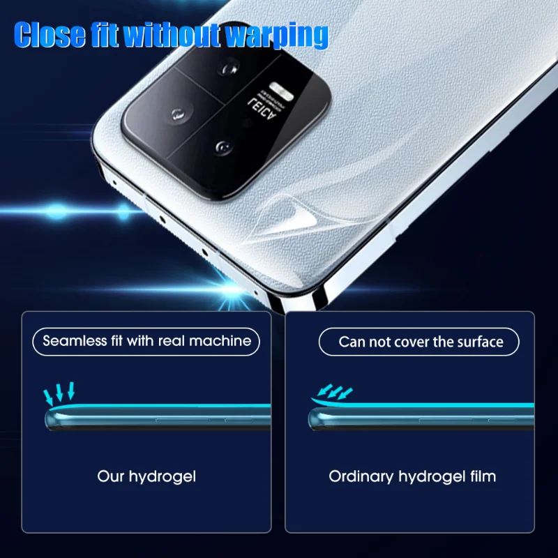 For Xiaomi 13 13 Pro Back Hydrogel Film Soft TPU Transparent Anti-scratch Screen Protector for Mi 13 Protective Film Not Glass