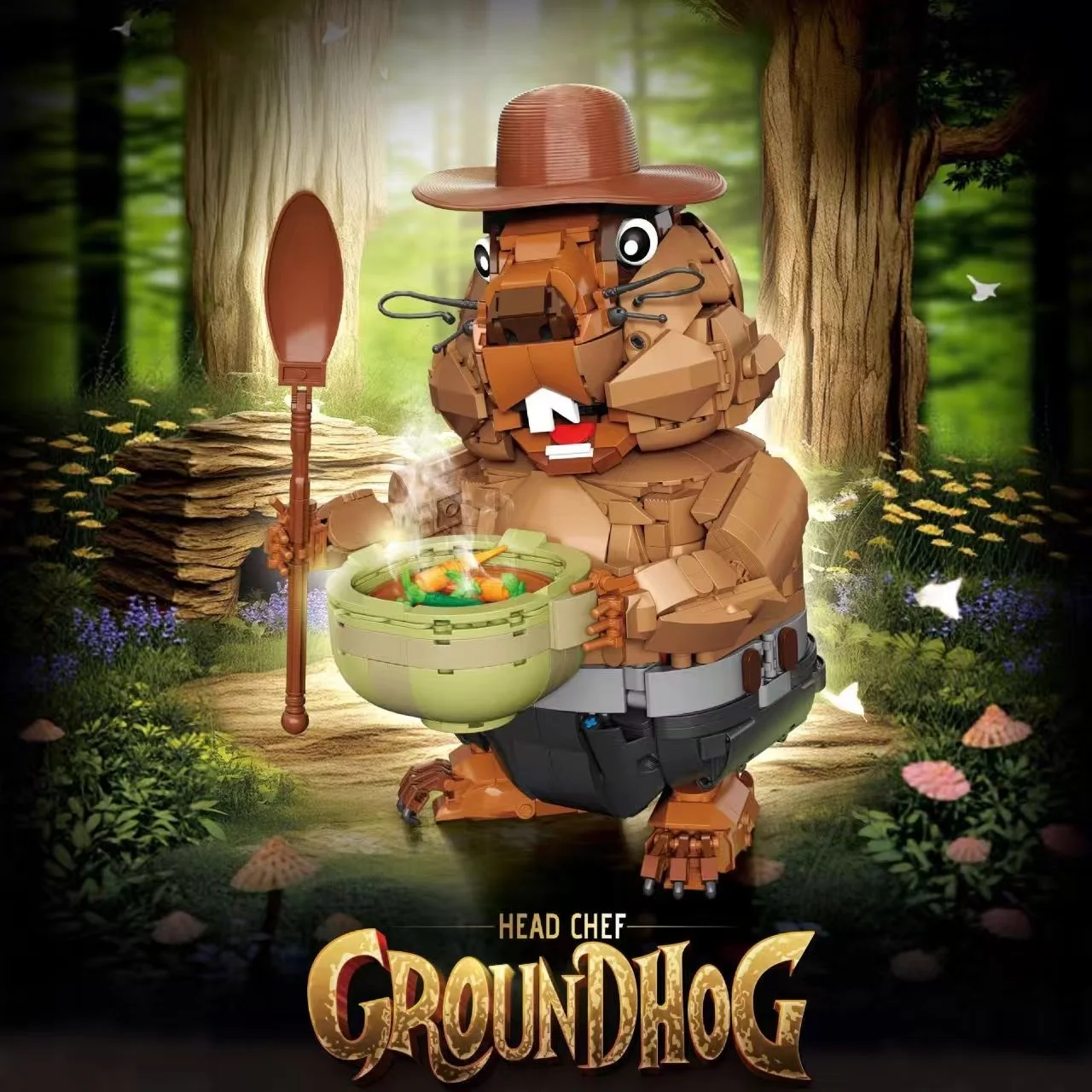 

1464 шт., супер крутые строительные блоки для меха-повара, домашний декор и коллекционный подарок на день рождения и обратно в школу