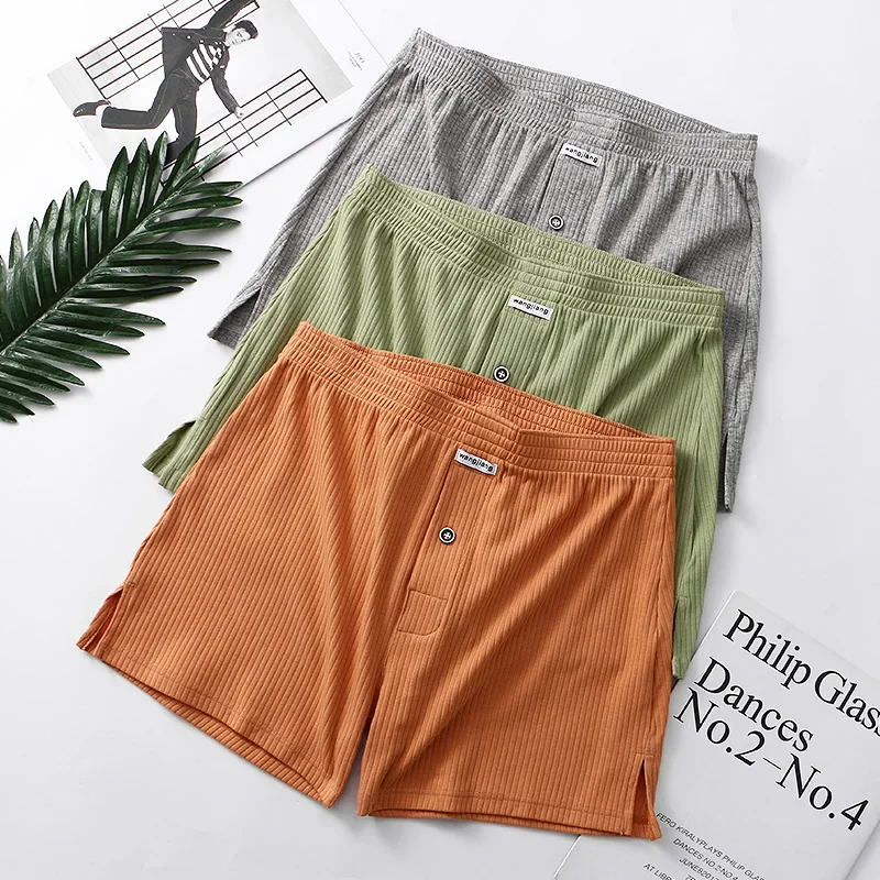 1 PCSMen's Threaded Aro Cotton Pants - Stretchable Loose Fit Underwear & Sleepwear for Plus Size