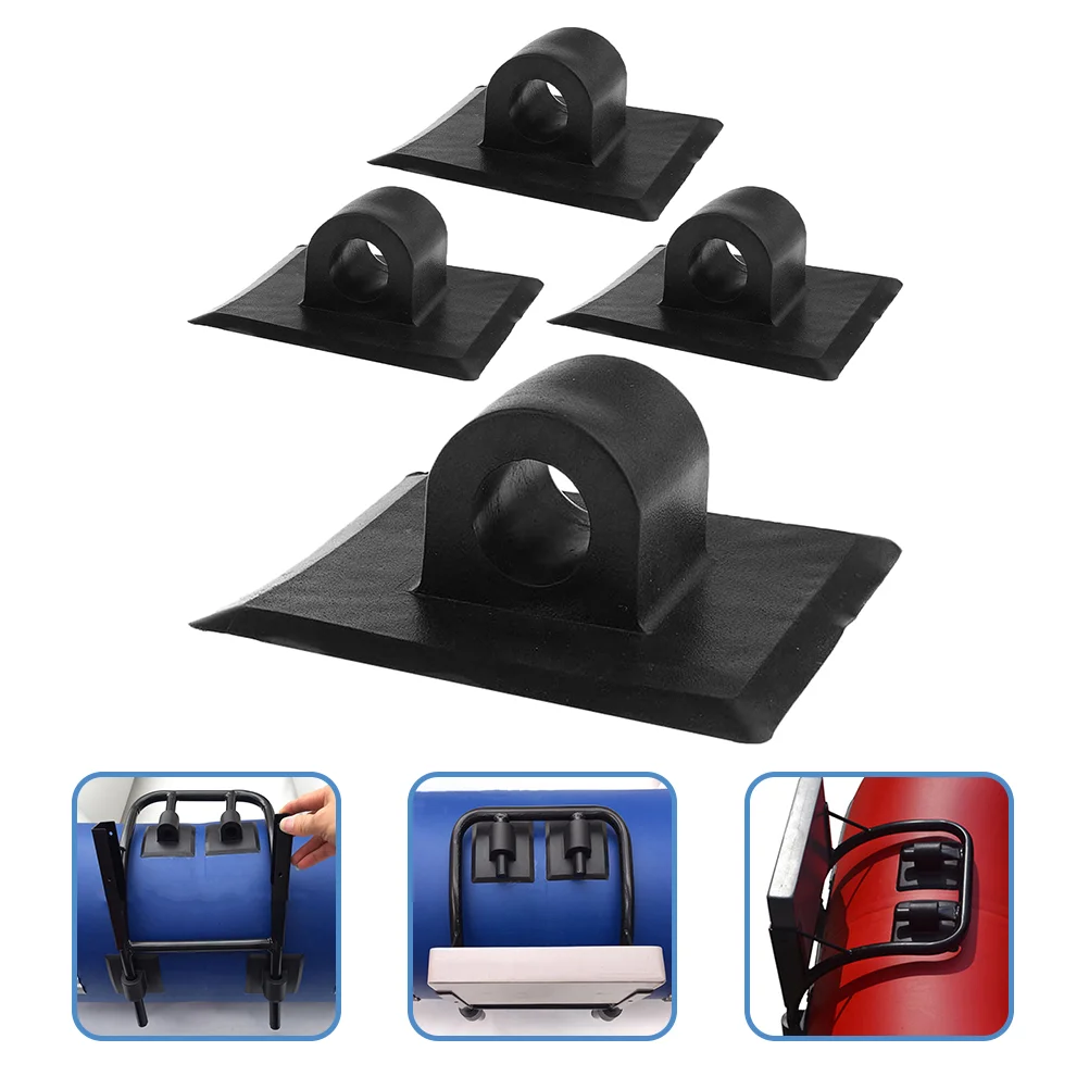 4 Pcs Motor Bracket Square Buckle Mount Boat Support Clip Canoe Pvc Kayak Engine Fixed Durable High-grade Material Stand