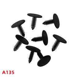 100Pcs Auto Fastener Fit 5*5.5mm Hole Nylon Clips Fender Bumper Shield Retainer Plastic Rivet   A135