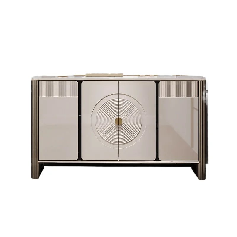 LLMM Italian light luxury rock slab mysterious cabinet, storage cabinet against the wall at the entrance of the home