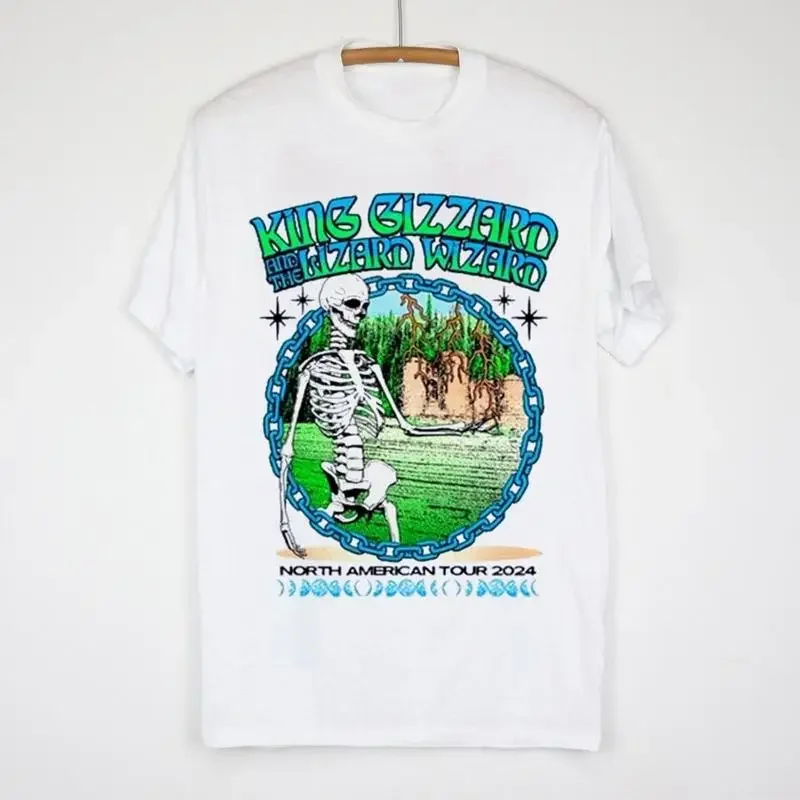 King gizzard and the lizard wizard tour north American 2024 White T Shirt AM23