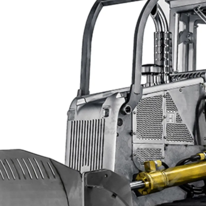 1/14 LESU RC Metal hidráulico Bulldozer Aoue-850K modelo pistas negras camión de construcción sistema de luz Dozer Kits sin pintar TH22775