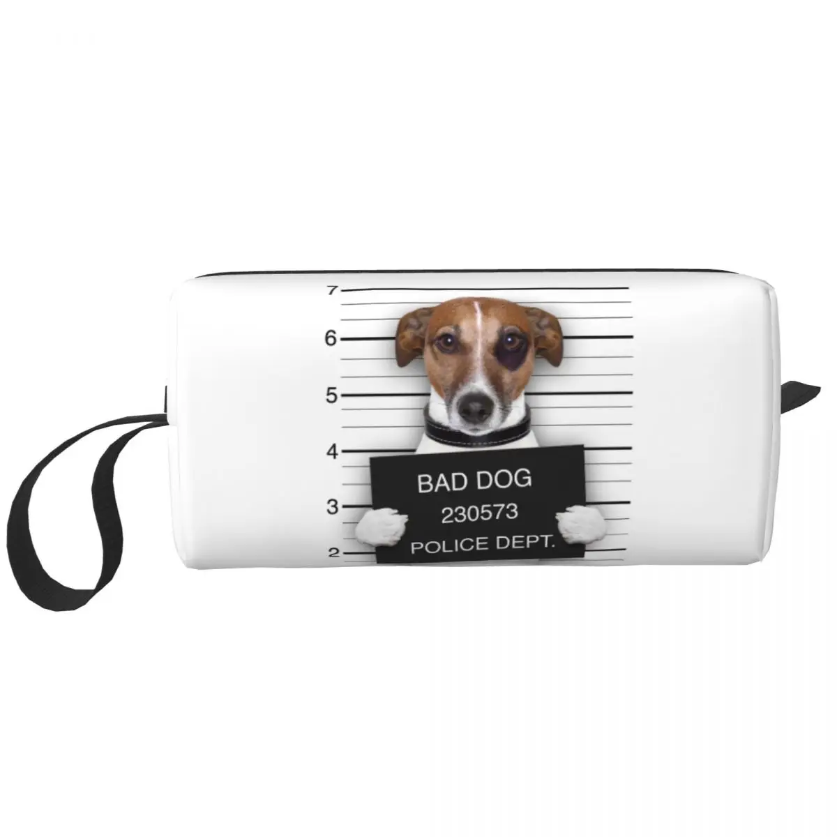 Funny Bad Dog Jack Russell Terrier Cosmetic Bag Women Kawaii Big Capacity Animal Makeup Case Beauty Storage Toiletry Bags