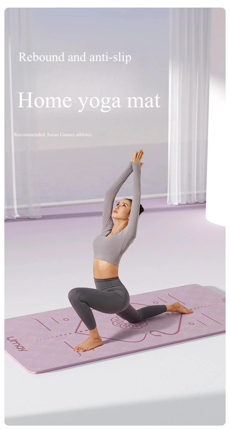 Estera de yoga y estera de ejercicio para uso doméstico, mujeres: específico, absorbente de golpes, silenciosa, nuevo modelo 2025, antideslizante profesional