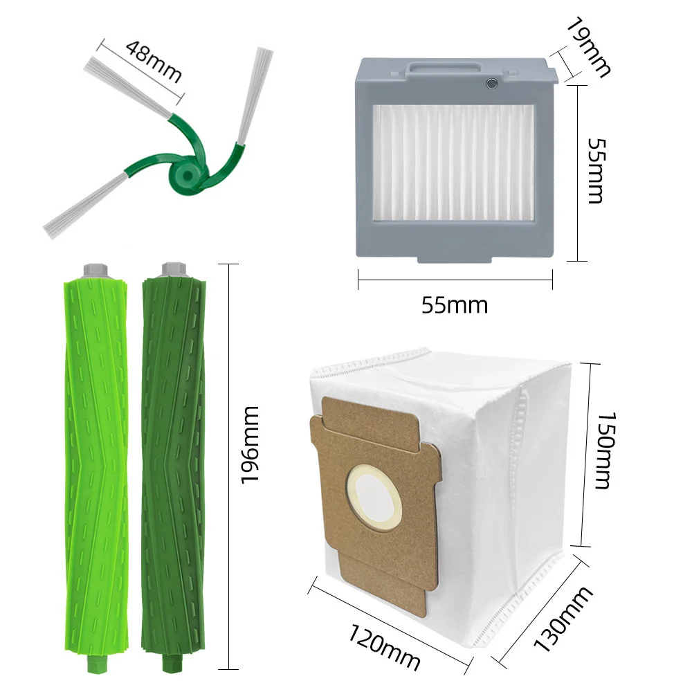 For ( iRobot Roomba Max 715 Vac ) Robot Vacuum Cleaner Parts Main Brush Side Brush HEPA Filter Dust Bag Accessories