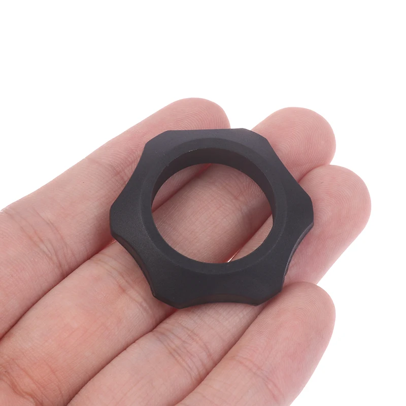 1PC High Quality Black Silicone Tactical Ring Innovative And Practical Flashlight DIY Accessories Easy To Use