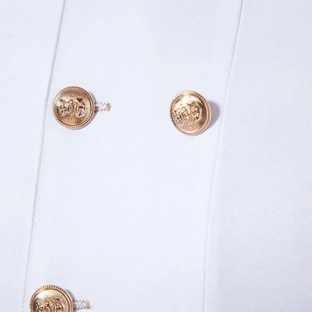 

Мужская рубашка в стиле ретро, двубортная, в королевском стиле, воротник-стойка, с длинным рукавом, однотонная, приталенная, формальный, мягкий, дышащий топ средней длины