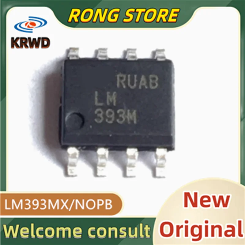 10PCS LM393M New and Original Chip IC LM393MX/NOPB LM393MX LM393 SOP-8