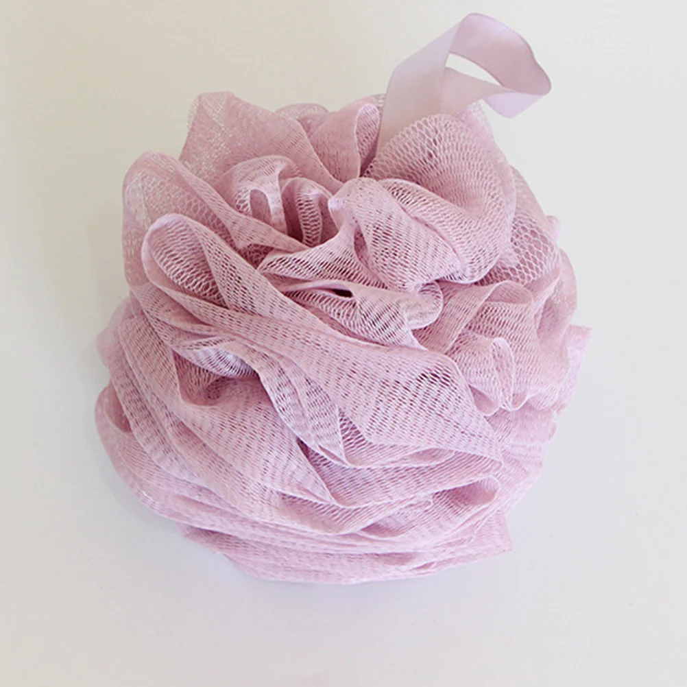 

5pcs Bath Ball Soft Durable Shower Sponge For Body Clean Relaxing Bathing Experience Purple Green Blue Pink Beige