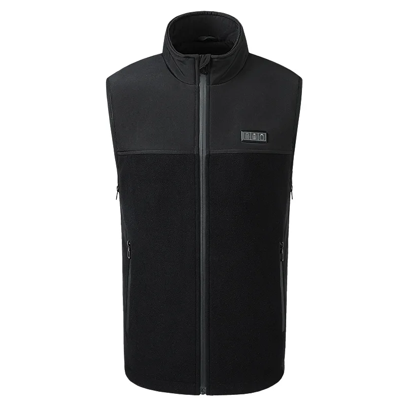 Unisex Loose Cotton Blend Heated Vest Adjustable Fit Winter Thermal Waistcoat Casual Outdoor Sport Warm Gilet