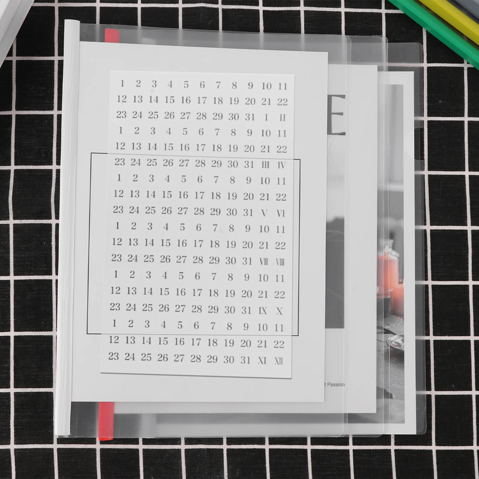 

Daily Planner Stickers Diy Journal Decor Scrapbook Calendar Notebook Pvc Self-Adhesive Craft Stickers For Water Bottle