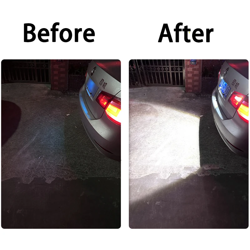 Universal Car Reversing Light High Brightness Flashing Warning Lamp Car Motorcycle Night Parking Reverse Tail LED Bulb 12/24V