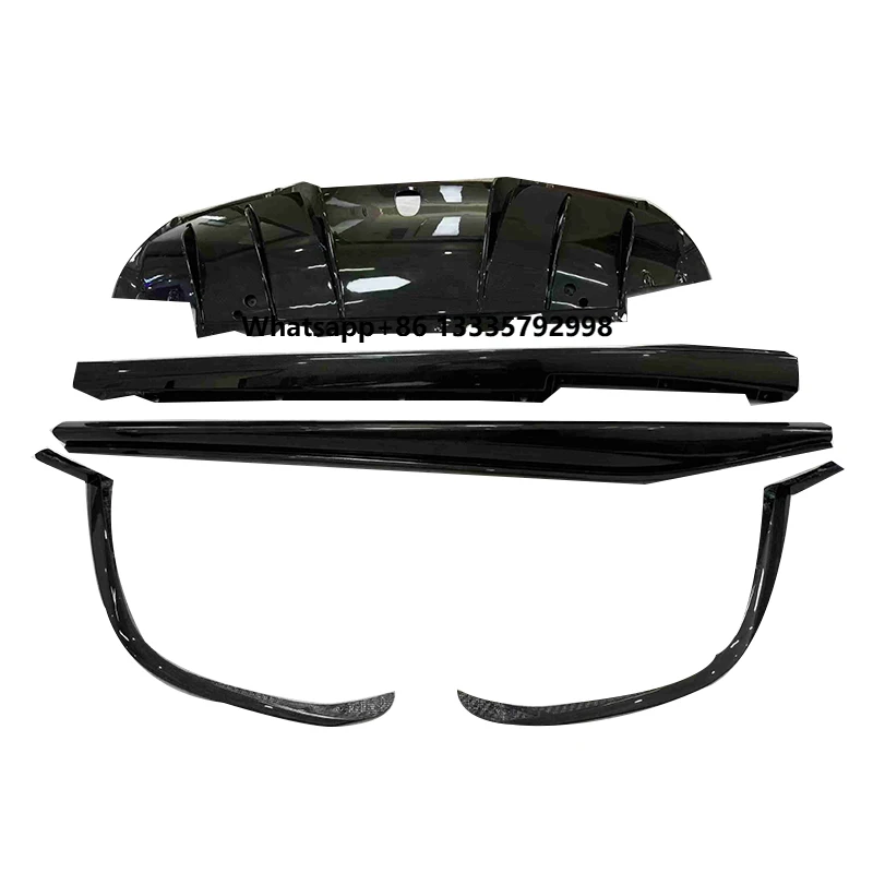 OEM Style Dry Carbon Fiber Body Kit Front Lip Wrap Angle Rear Diffuser Splitter Side Skirts for Ferrari 296 GTB