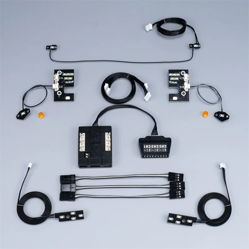 ชุดไฟหน้า LED จำลอง สำหรับรถบรรทุก Tamiya RC 1/14 รถพ่วง รถดัมพ์ MAN TGS อุปกรณ์เสริม DIY อัพเกรดรถ