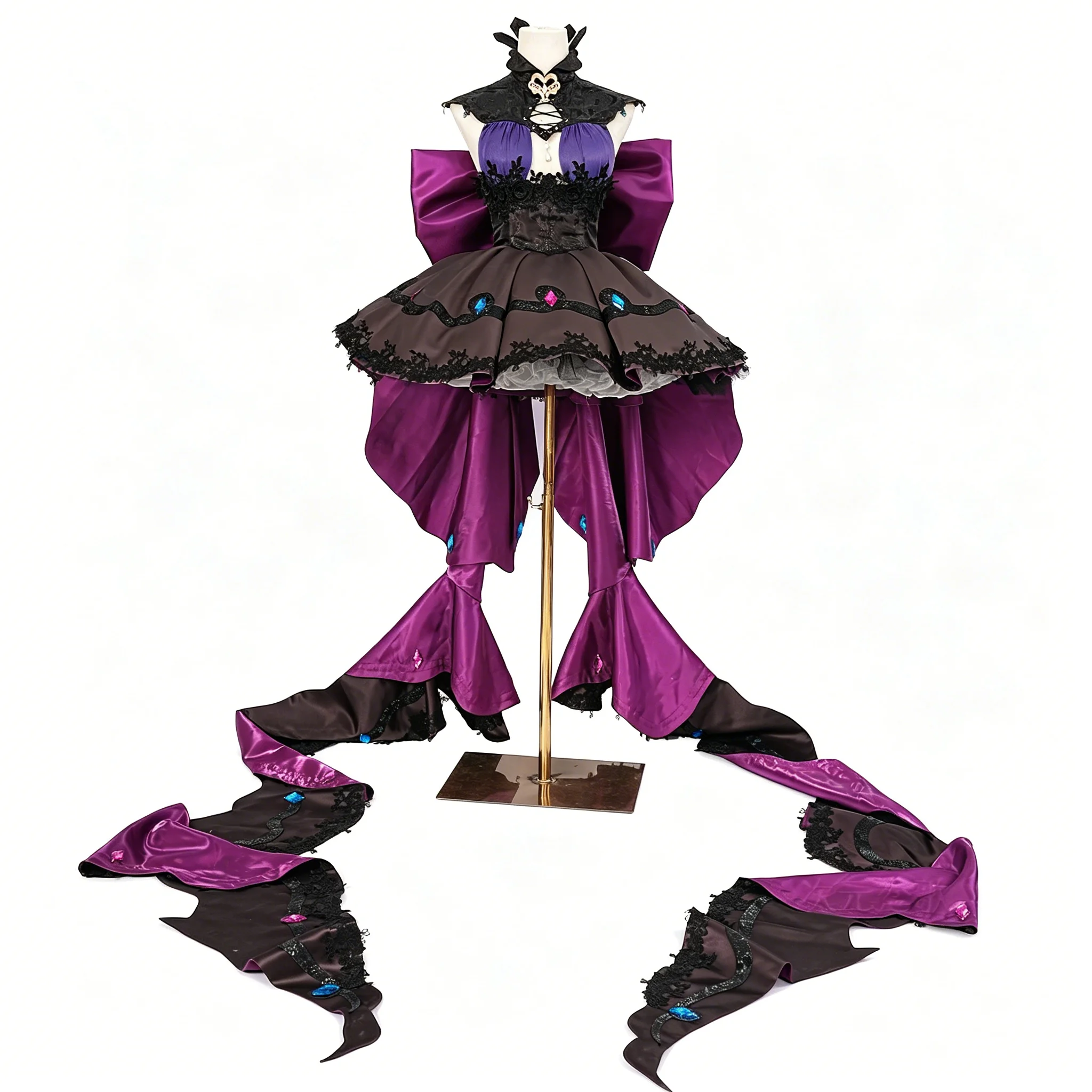 

Serpent Slim-fitting Dress Secret Potion Path to Nowhere Cosplay Costume Full Set for Women Halloween Comic Con Role Play
