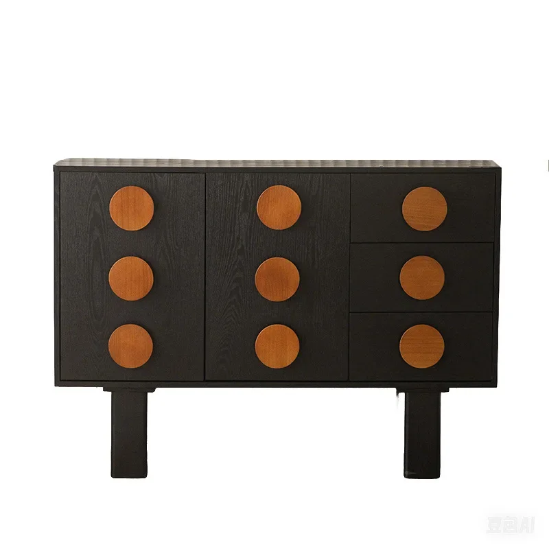 

Средневековый шкаф из массива дерева с девятью грудью, боковой шкаф для хранения в стиле ретро, прикроватная тумбочка для гостиной, спальни, ящик для хранения в маленькой квартире