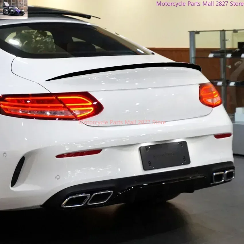 Car Rear Spoiler Wing Tail Wings Trunk Spoilers For Mercedes Benz C Coupe C205 2 Door 2015-2021 C43 C63 AMG C180 C200 C300 C350