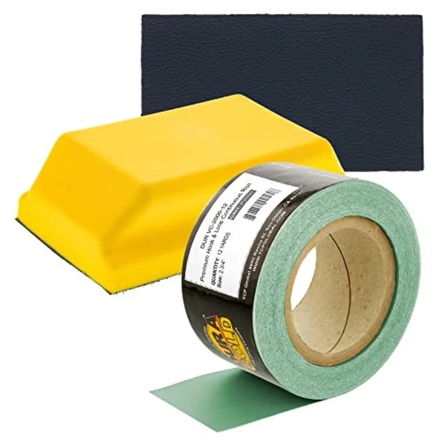 

Pro Series Rectangle 5" x 2-3/4" Hand Sanding Block Pad with Hook and Loop Backing and PSA Adapter Pad and 2000 Grit Green Sand