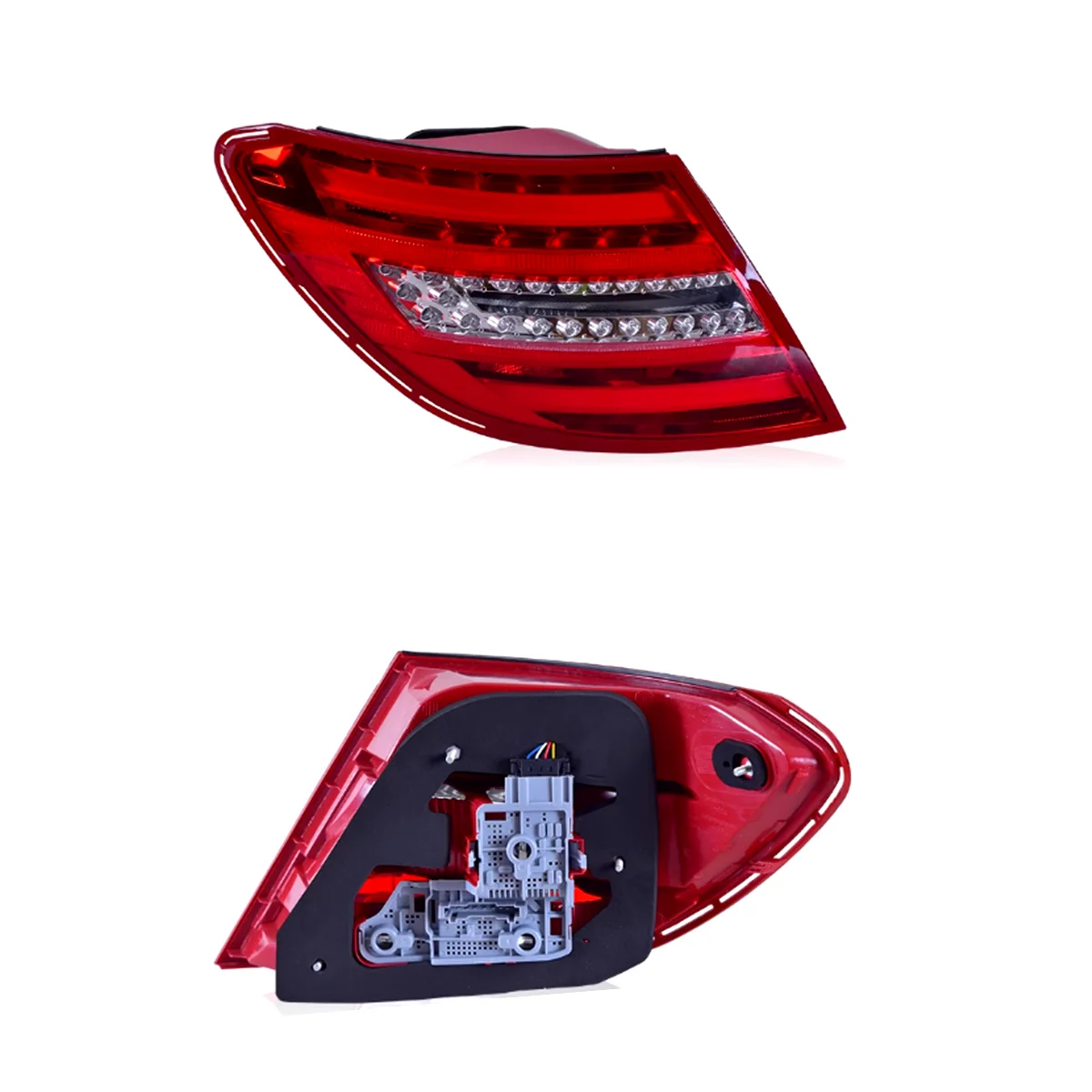 

Поп светодиодный задний фонарь для Mercedes C серии W204, обновление, новый светодиодный задний фонарь, автомобильные запчасти 2007-2014 гг.