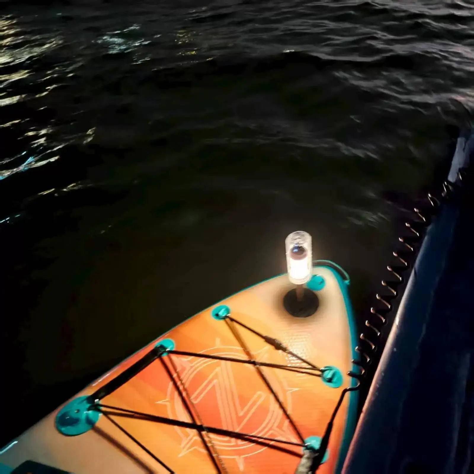 Stand-up Paddleboard Nighttime Illumination Visibility Paddle Deck Light Construction Waterproof Board Lamp