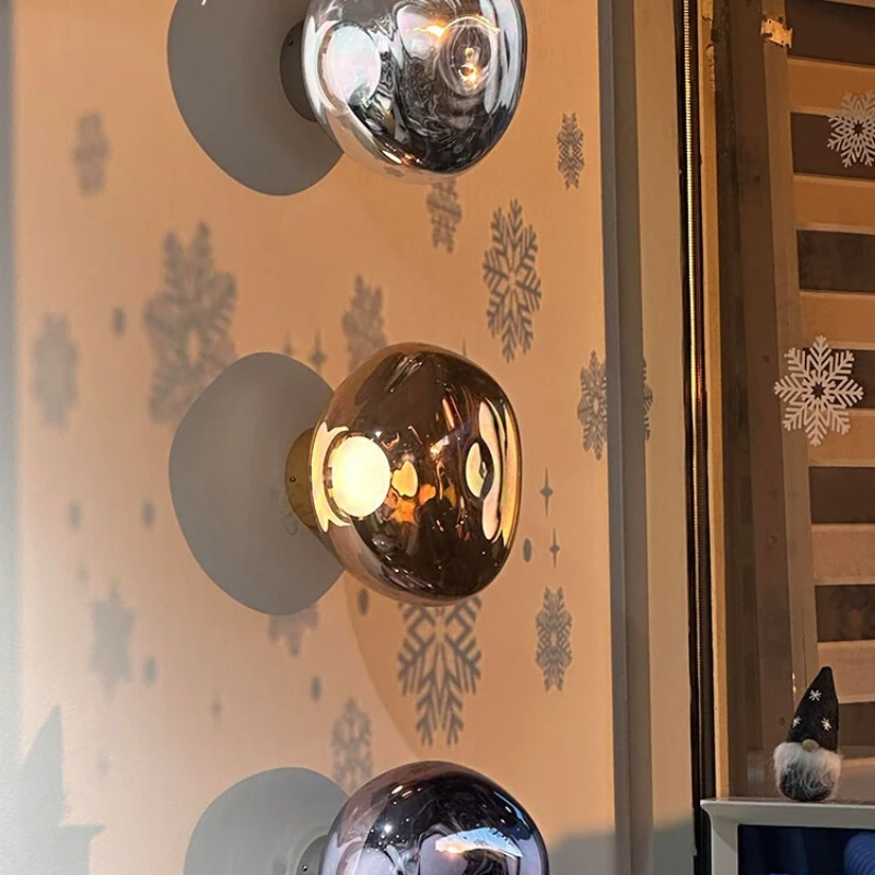 

Lava wall lamp Nordic simple style bar club aisle decorative lamp villa living room background wall lamp