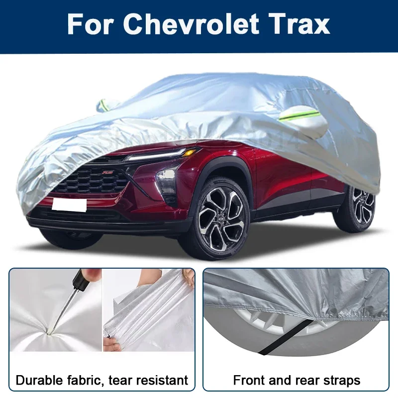 

Всепогодный чехол для автомобиля Chevrolet Trax с отражающими полосами, водонепроницаемый, снегозащитный, пылезащитный, с защитой от УФ-излучения, автоаксессуар