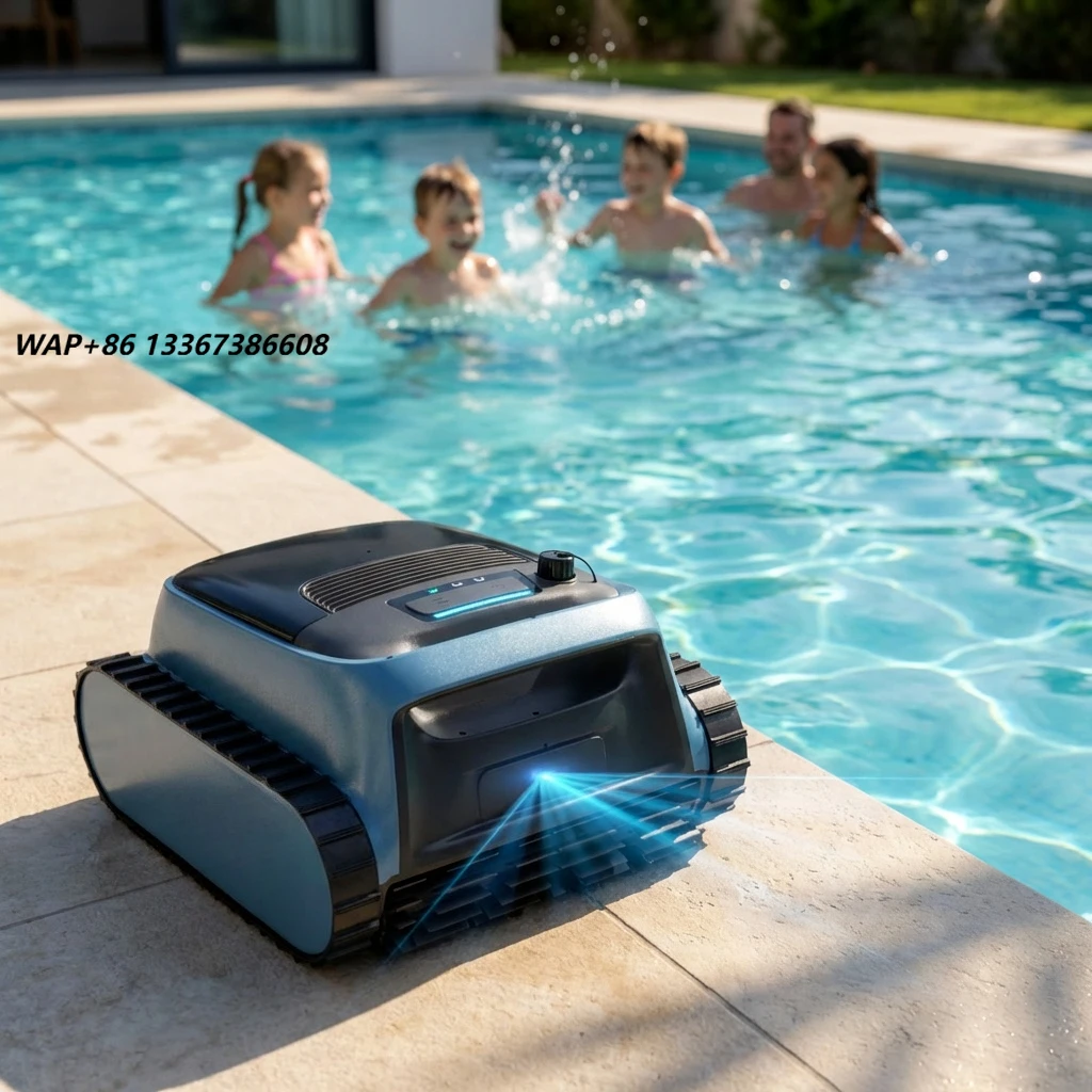 Automatic Metal Swimming Pool Climbing Vacuum Cleaner Robot Intelligent Pool Cleaning Tool