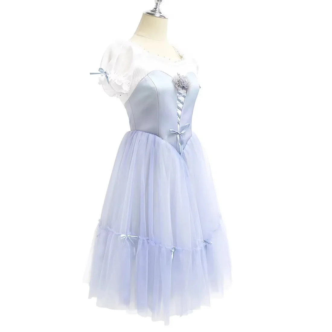 New model launched: Gisele's unstoppable daughter ballet romantic dress silver tailor-made for children and adults