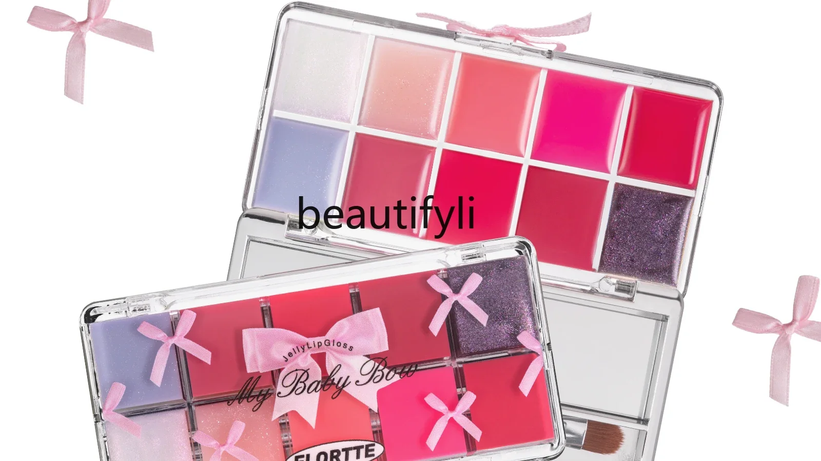 

[New Gift Box] Flortte Princess Series Ten-Tone Color Lip Balm Plate Gift Box