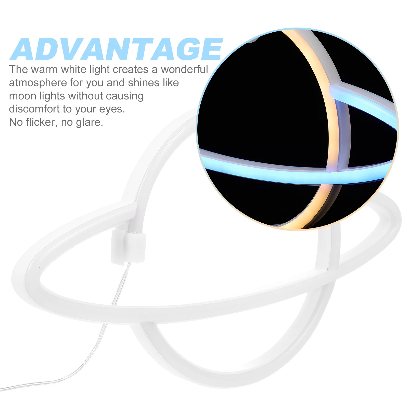 

Lamp Simple Wall Decoration Night Light For Home Bedroom Office Decor Mild Lighting Lively Color Durable Pvc