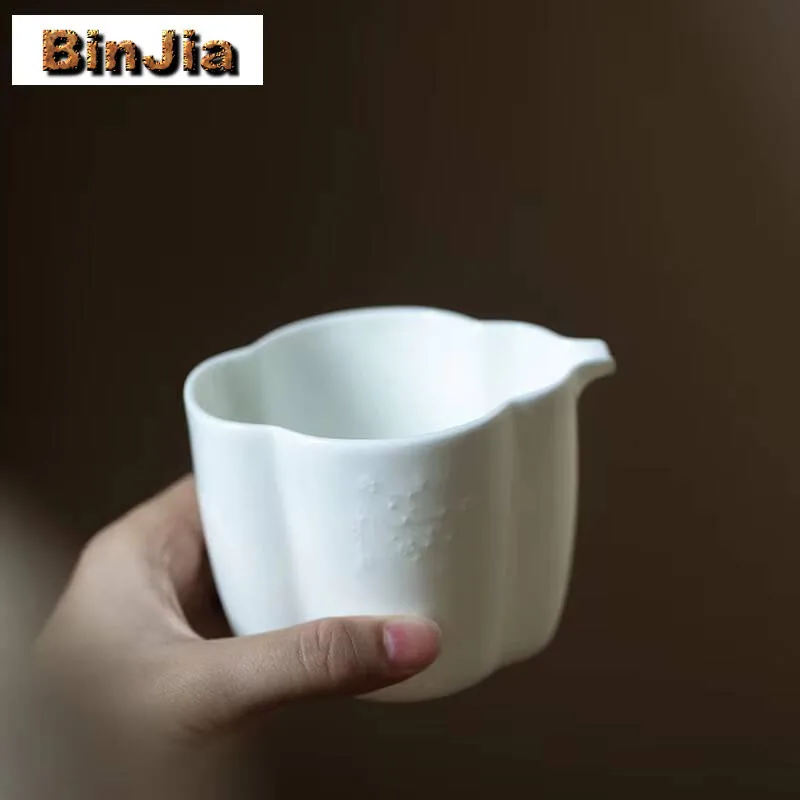 190 مللي الأغنام الدهون اليشم الأبيض الخزف إبريق الشاي اليدوية الإغاثة تشا هاي العدالة كوب الصينية مجموعة لوازم الديكور الحلي #3