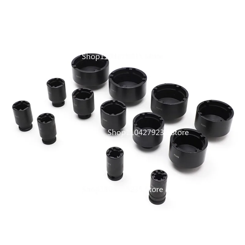 13 Pcs Set of External Teeth with 4 Convex Points Socket Tool Bolt Protection To Prevent Wear Tool Four Teeth Socket