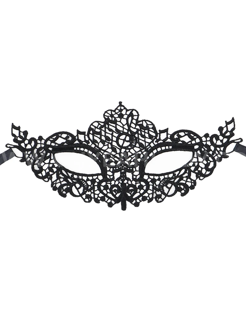 Comeondear-Masques pour les yeux en dentelle noire pour femmes, masque de phtaline BDSM, accessoires de costume de fête creux, vente en gros, sexy, 7.0