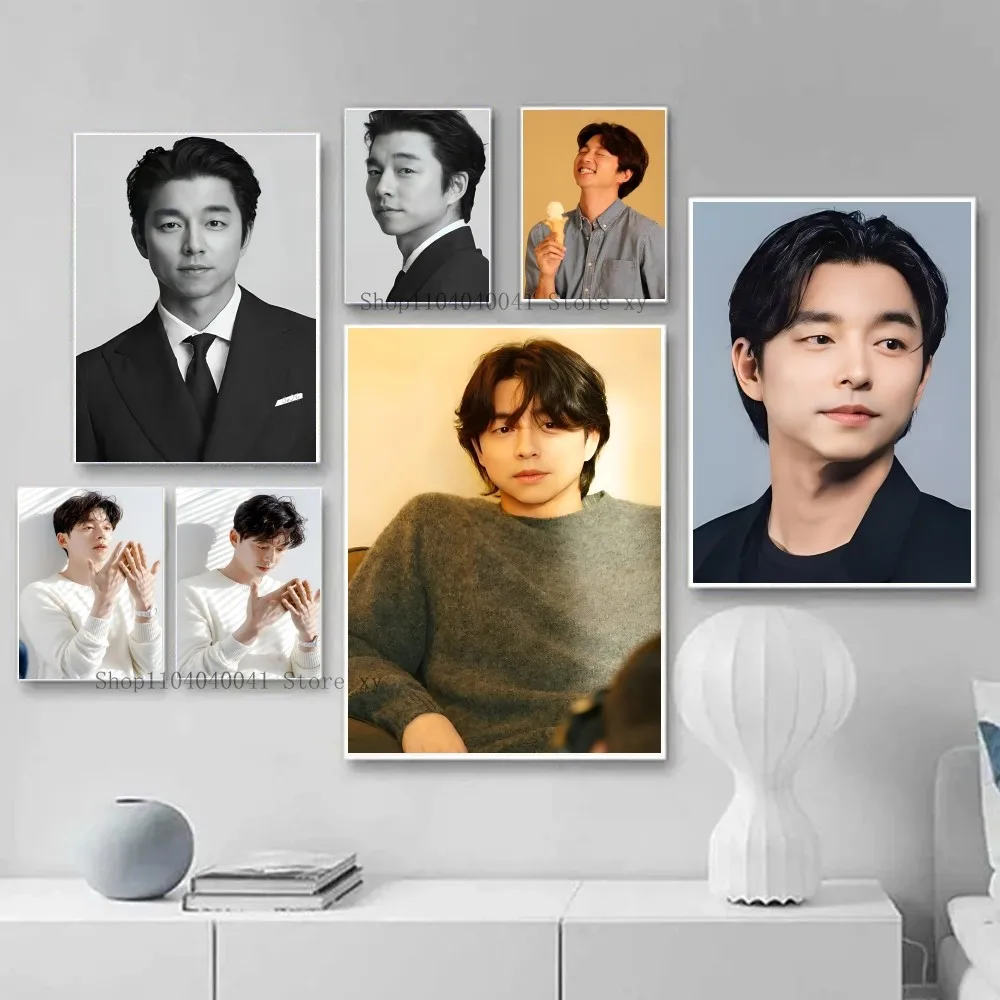 1PC Koreanische Schauspieler Gong Yoo Poster Papier Druck Hause Wohnzimmer Schlafzimmer Eingang Bar Restaurant Cafe Kunst Malerei Dekoration