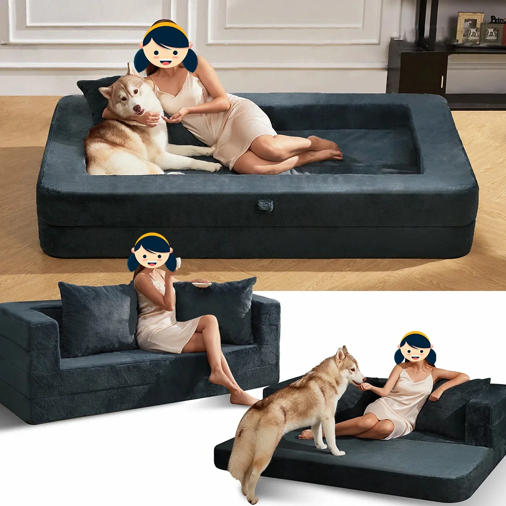 

Customizable Compressible Pillow Removable Non-slip Bottom Pet Sponge Armrest Sofa Folding