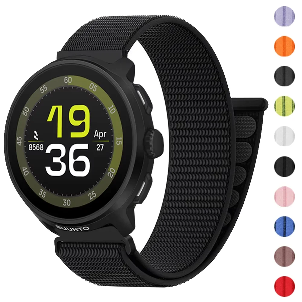 20mm 22mm Band For SUUNTO RACE S/Run/OCEAN/VERTICAL Nylon Loop Watch Strap For SUUNTO 5 9 PEAK PRO/3 Fitness Correa Bracelet