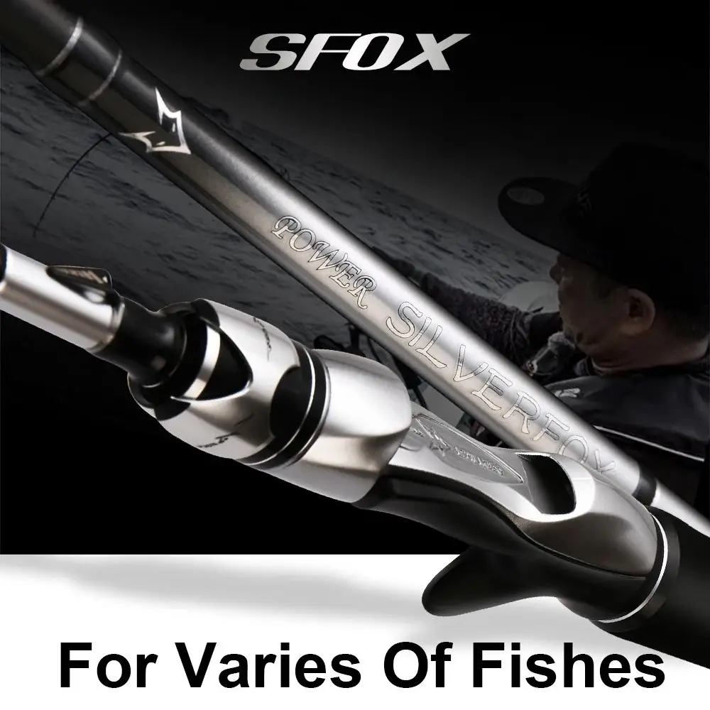 

Histar Silver FOX 1.98-2.4m Crossline C Tape EVA Handle Metal Alloy Parts High Carbon Fast Action Spinning/Casting Fishing Rod