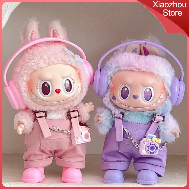 

Подходит для 17 см 3,0 Labubu, комбинезон, одежда V1/V3 поколения, аксессуары для кукол, милая кукла, гарнитура, обувь, комбинезон, игрушки