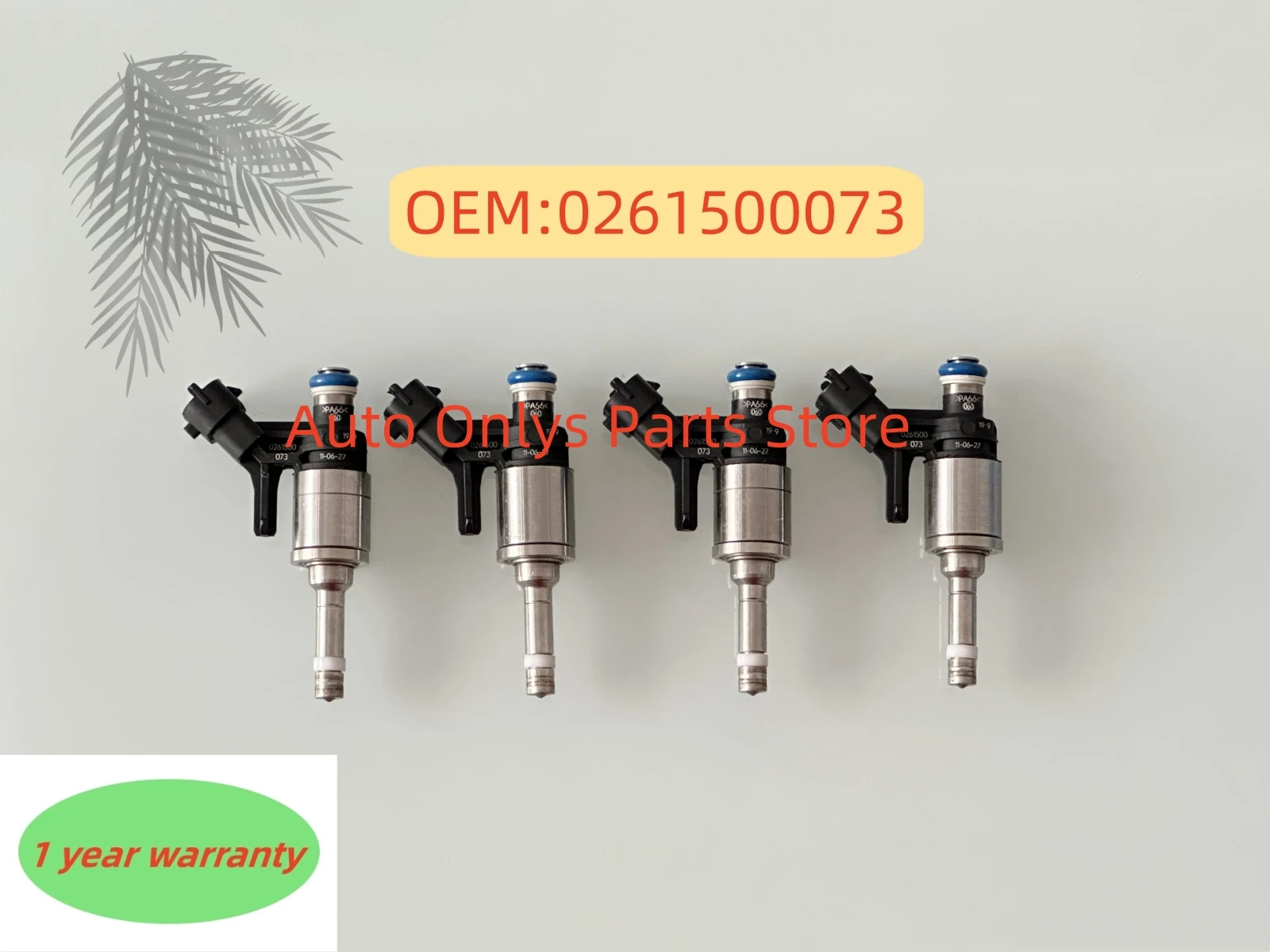 

4X Fuel Injector 0261500073 For PEUGEOT 207 208 3008 308 408 5008 508 RCZ MINI R55 R56 R57 R58 R59 R60 R61 Cooper S 1.6 07-2017