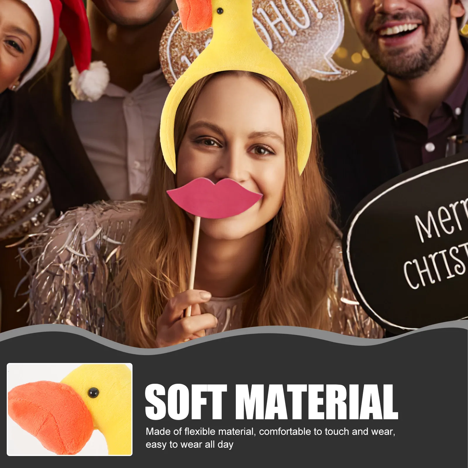 

2 шт. повязки для волос в виде гусей, мультяшные ободки для умывания, милые аксессуары для выступлений, для женщин, для вечеринок, косплея, повязка для волос в виде гуся