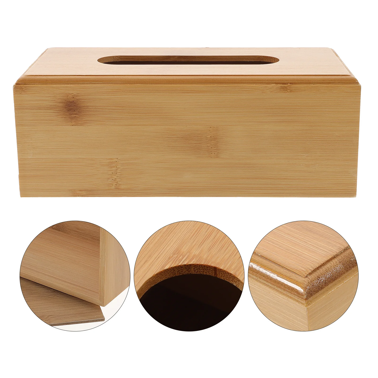 

1Pcs Creative Wooden Tissue Box Holder Napkin Storage Organizer for Home Office Living Room Desktop Paper Tissue Container