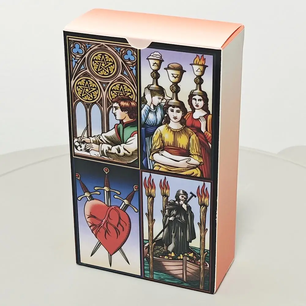 The Annotated Tarot of The Sevenfold Mystery Expresses 78 Pcs Cards Express The Transcendental Philosophy 12*7cm
