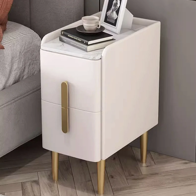 

Auxiliary Comfortable Table Bedside Small Narrow Desk Mobile Tables Bedroom Storage Comodino Intelligente Nordic Furnitures