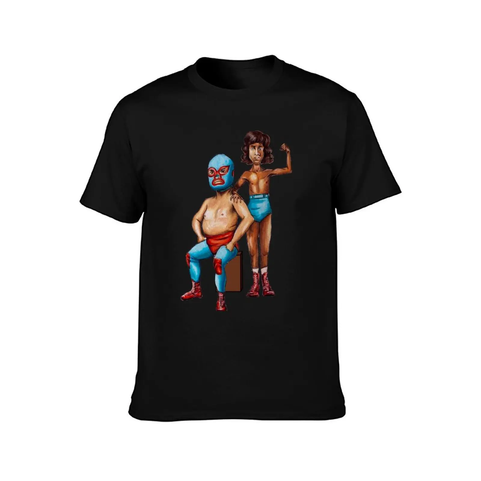nacho libre is a sigma male T-Shirt, Summer Casual Cotton Tee, Oversized Streetwear Tops, Vintage Graphic Print, 100% Cotton