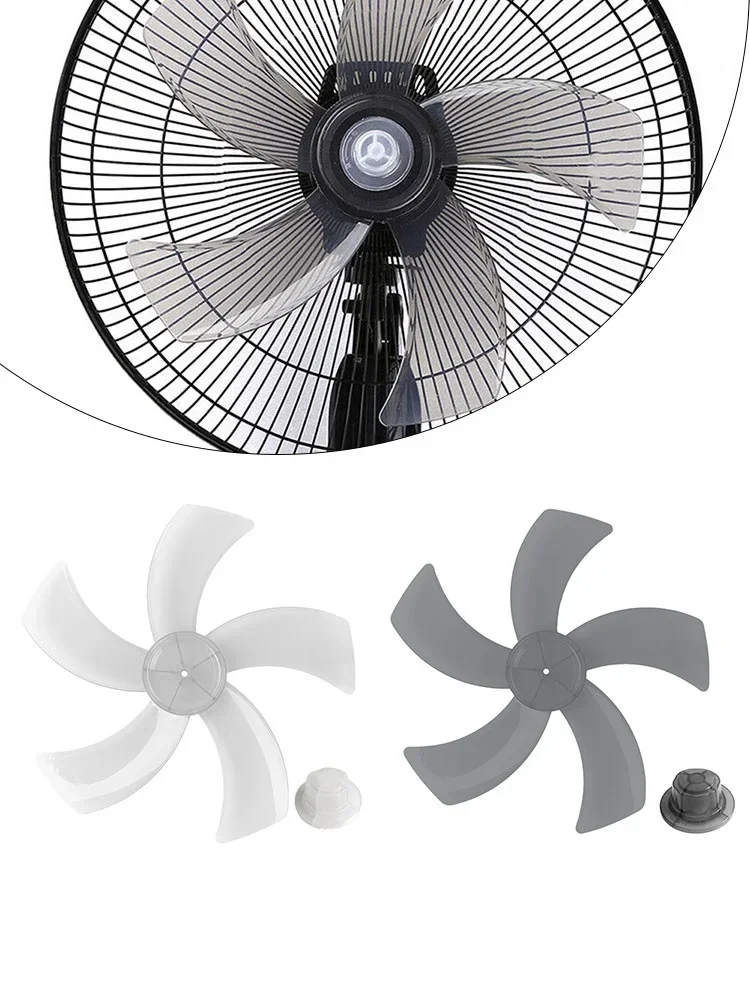 Fan Accessories Fan Leaves Fan Blade Home Improvement 18inch 1pc Five Leaves Plastic Replacement With Nut Cover